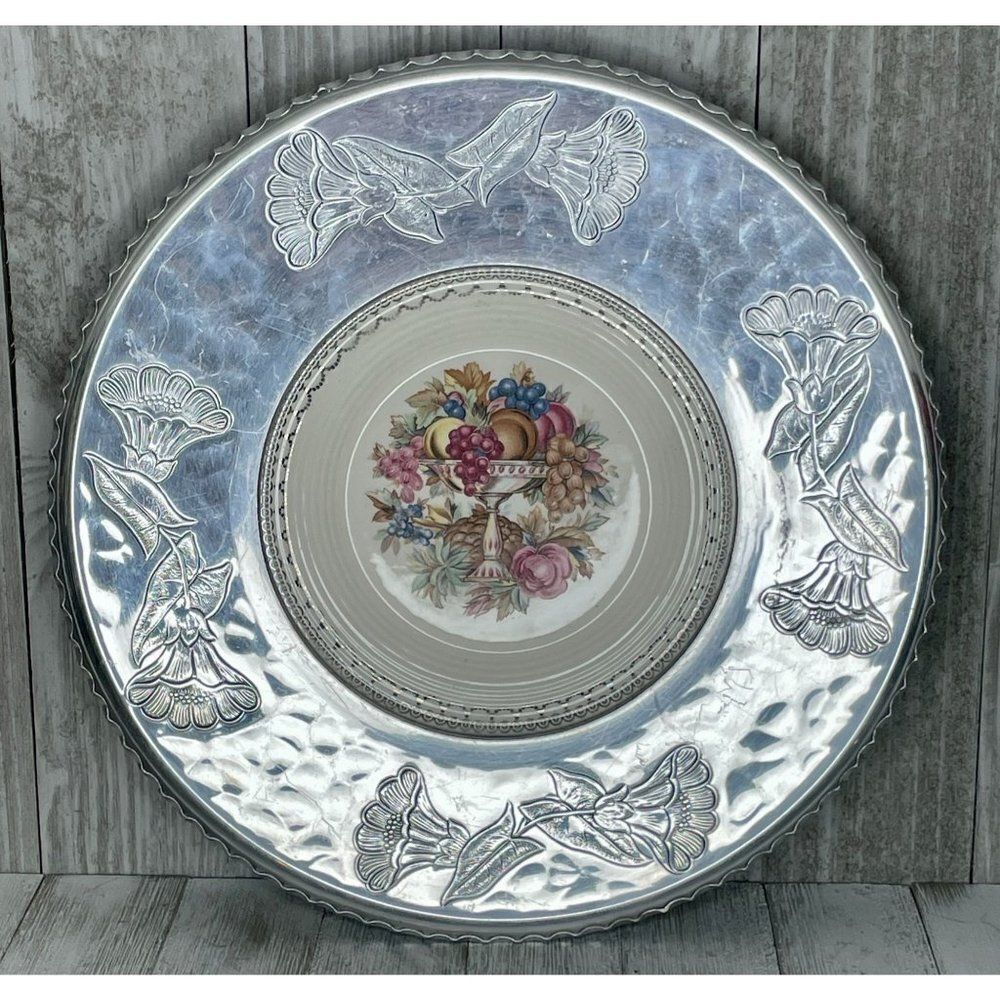 Vintage Triumph Limoges 22k White Gold Imperial Victorian Plate Farberware